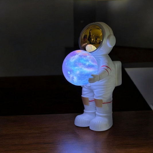 Lampara Y Parlante Astronauta Espacial LED